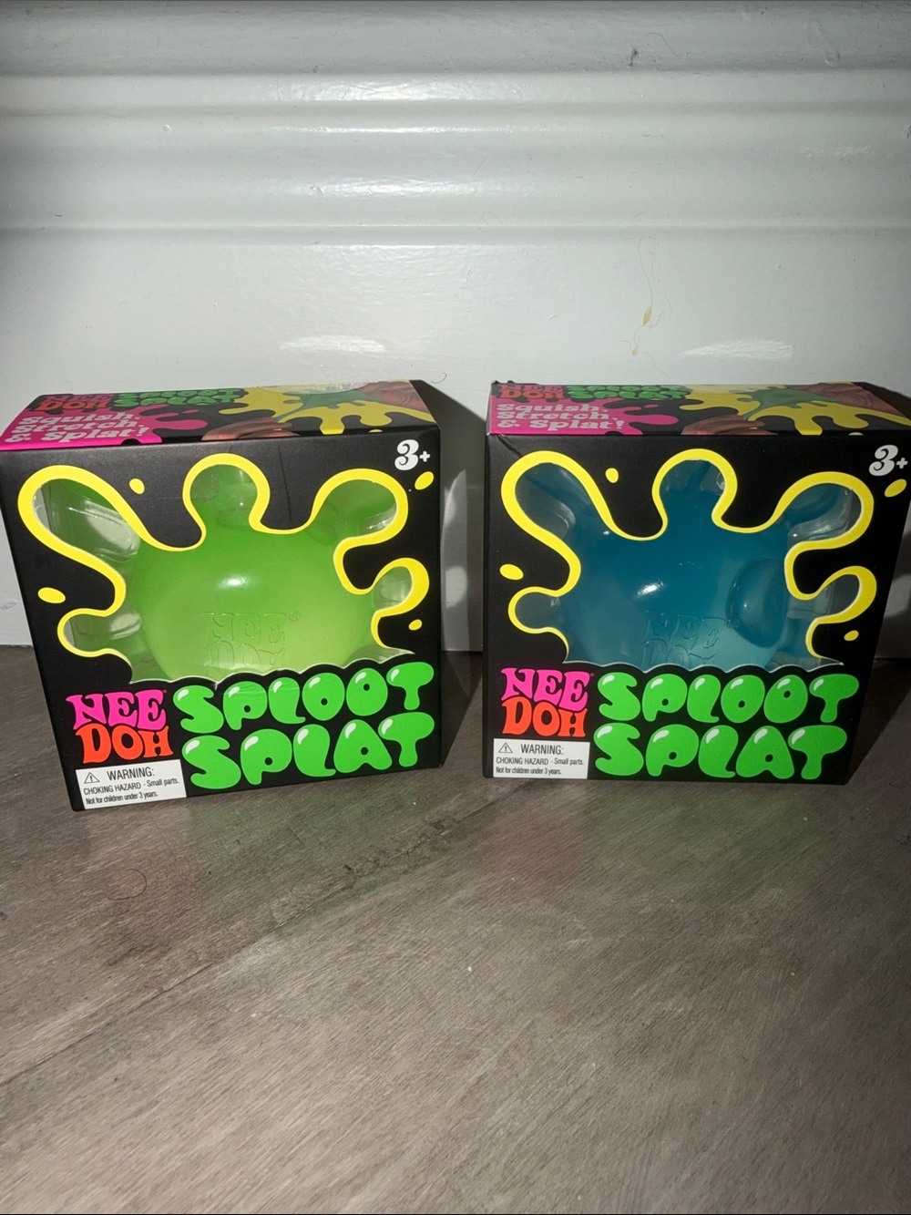 Nee Doh Sploot Splat Kids Stress Toy - Blue & Green (2)